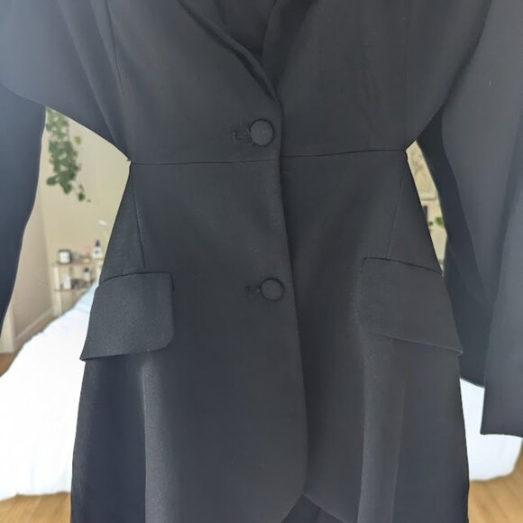 Alani Noelle Future Collective Cut Out Blazer in Black, Size Small - Picture 4 of 6